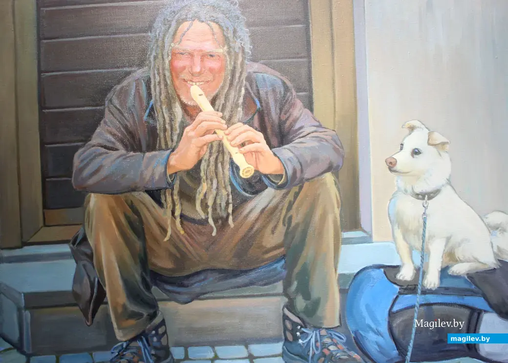 Выставка «Жыццё чалавека» в Выставочном зале Могилева. Сентябрь 2022 года. Работа Марины Нестерук.