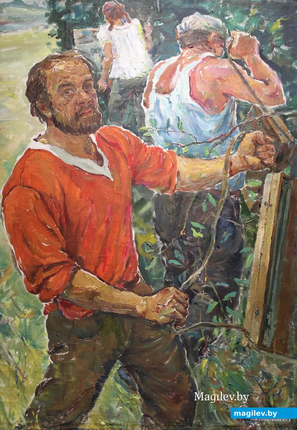 Выставка «Жыццё чалавека» в Выставочном зале Могилева. Сентябрь 2022 года. Работа Бориса Первунинских.