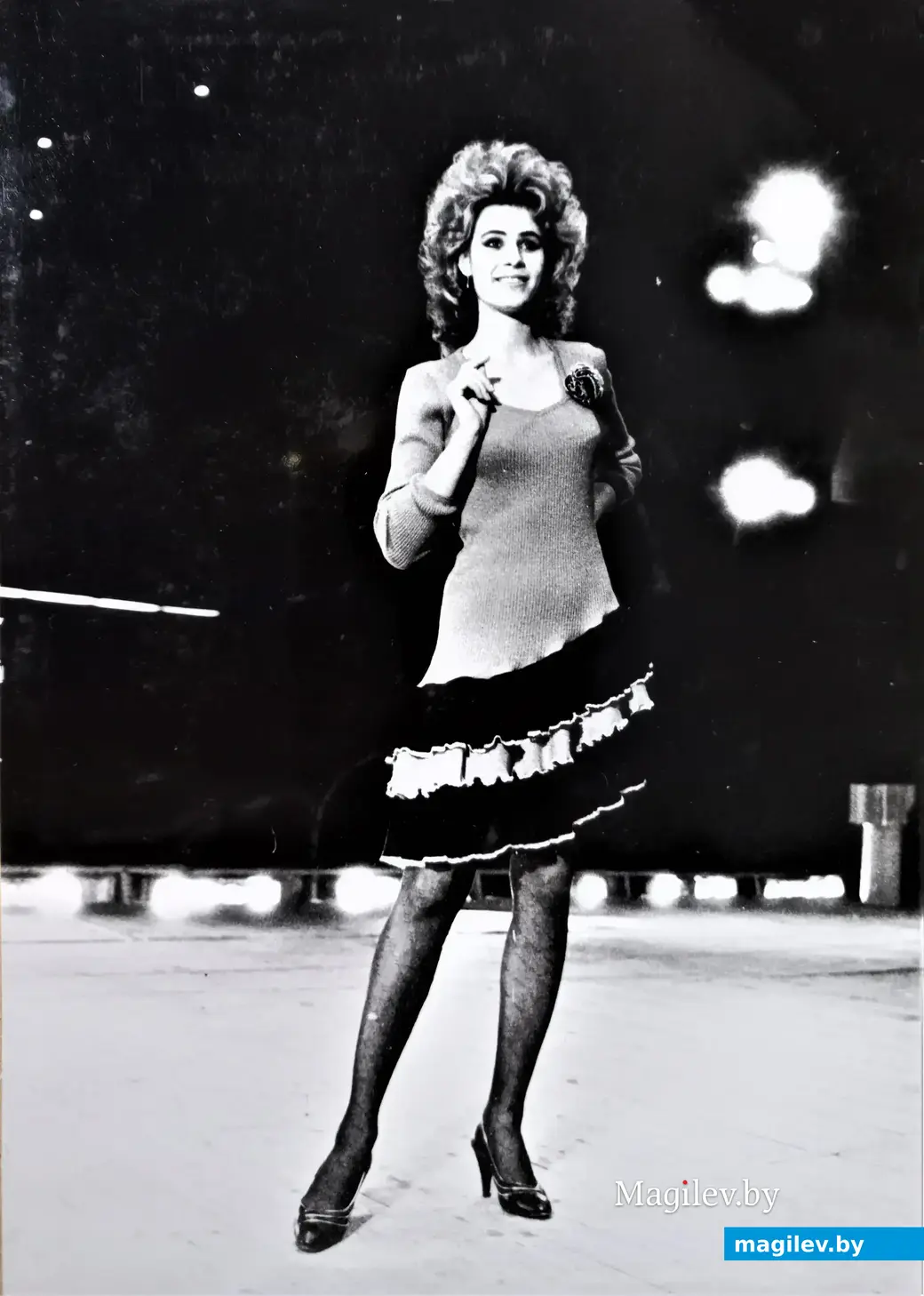 Победительница проводимого комсомолом конкурса красоты Галина Яцукевич. Могилев, 1980-е годы. Фото Сергея Желудовича.