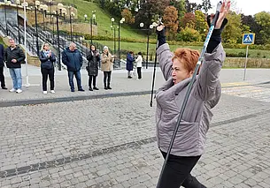 Дошли до финиша, даже не запыхавшись: марафон по скандинавской ходьбе состоялся в Могилеве