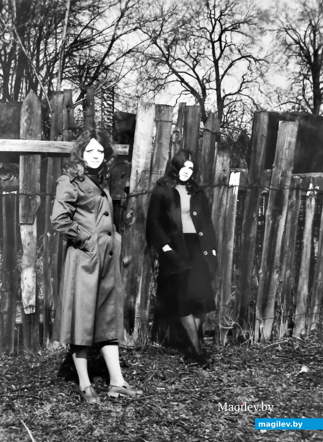 Красоте заборы не помеха. Особенно заборы, «простроченные» проволокой. Могилев, 1976 год.