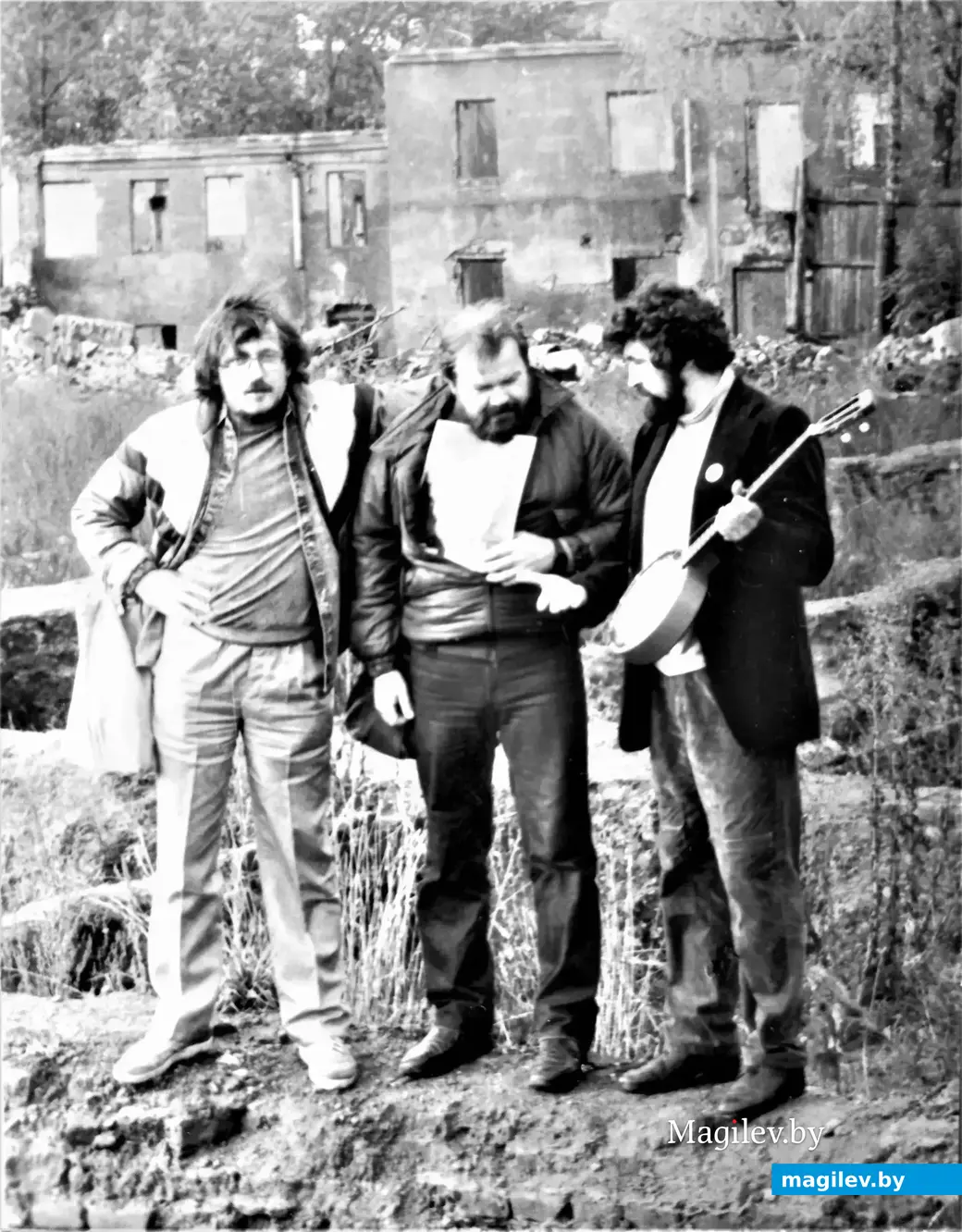 Коля Клишевич (в центре) с Усиком (слева) и Филиппом. Ломать — не строить! Могилев, 1990 год.
