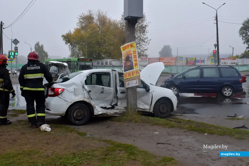 1.10.2022, Бобруйск. Авария на перекрестке Гоголя и Орджоникидзе