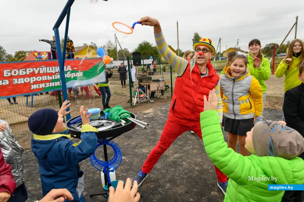 30.09.2022. Бортниковский сельский Совет. Районный фестиваль-ярмарка тружеников села «Дожинки-2022» в агрогородке Большие Бортники Бобруйского района. Открытие детской