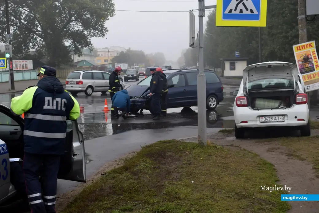 1.10.2022, Бобруйск. Авария на перекрестке Гоголя и Орджоникидзе