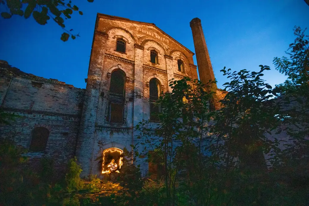 Здание бывшего винзавода (1897г.) в серии открыток с бобруйскими достопримечательностями. Фото Валентина Валентинова