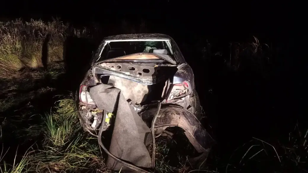 1 октября 2022 года. Пьяный «бесправник» в Славгородском районе съехал в кювет и перевернулся.