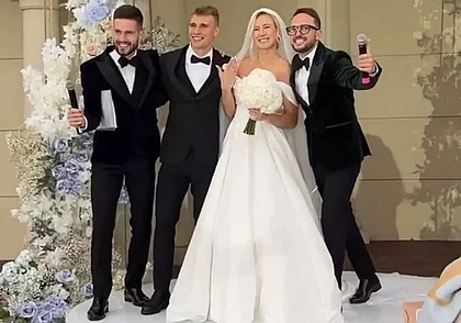 Звездная пара: биатлонисты Динара Алимбекова и Антон Смольский сыграли свадьбу