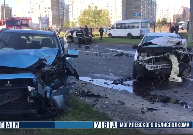 Серьезная авария произошла 7 октября в Могилеве: один из водителей был пьян