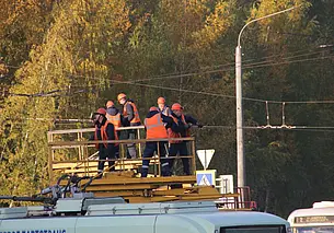 В Бобруйске оборвалась контактная сеть для троллейбусов, на несколько часов остановилось движение