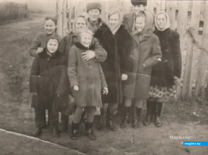 В родной деревне Бискупка.