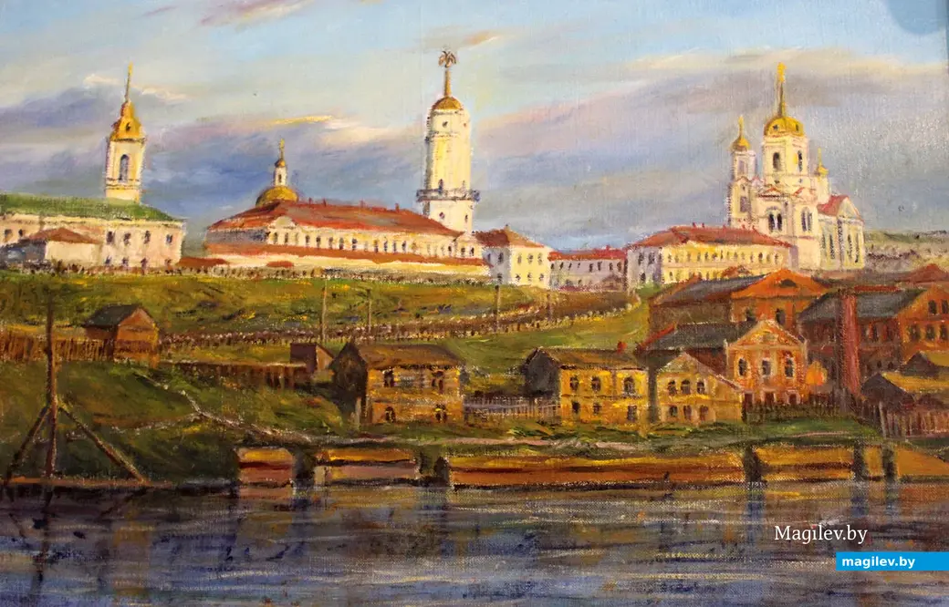 Могилев 18 века. Работа могилевского художника Сергея Киселева. Сентябрь 2022 года.