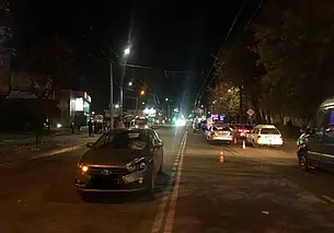 В Могилеве на улице Первомайской автомобиль наехал на пешехода