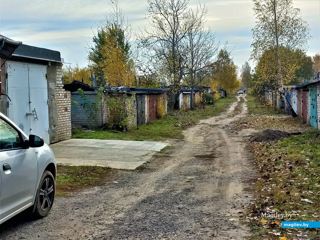 Гаражный комплекс в районе областной больницы. Могилев, 18.10.2022 г.