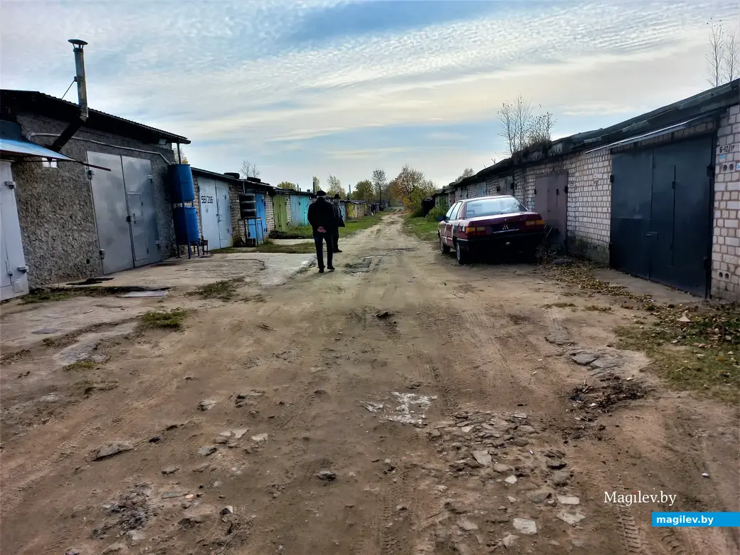 Гаражный комплекс в районе областной больницы. Могилев, 18.10.2022 г.