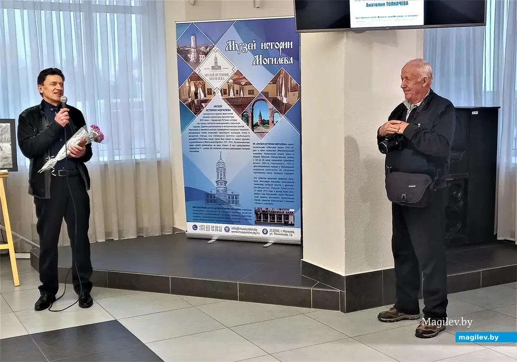 Открытие выставки Анатолия Толкачева «По волнам памяти». Выставочный зал Музея истории Могилева, 19.10.2022 г.