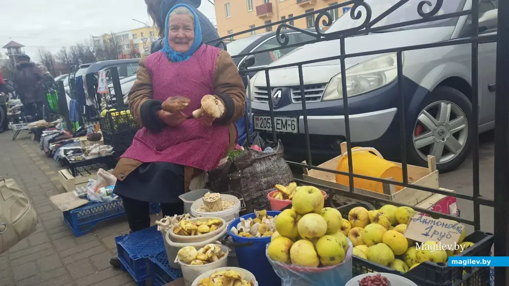 21.10.2022. Бобруйск, рынок «На Красноармейской». Мария Шкрадюк из деревни Плесы.