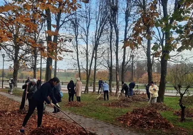 В Могилеве проходит общегородской субботник. Фотофакт