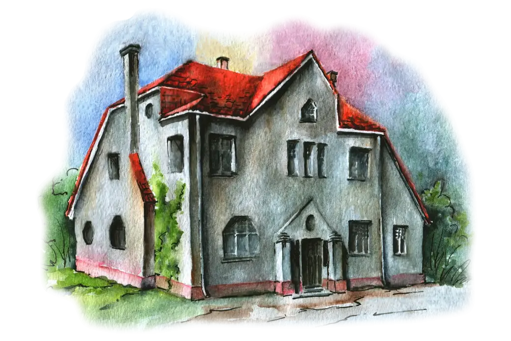 Бабруйскі «дом архітэктара» на малюнку берасцейскага экскурсавода Таццяны Мірашэвіч