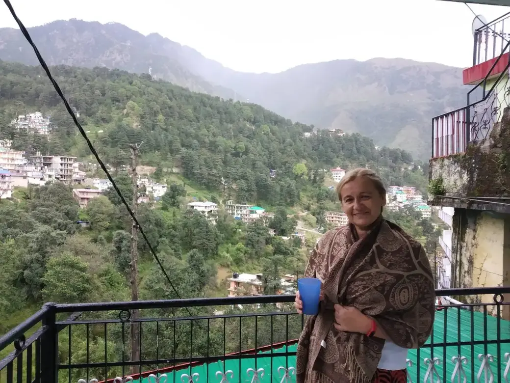 Дхарамсала, вид на Гималаи.