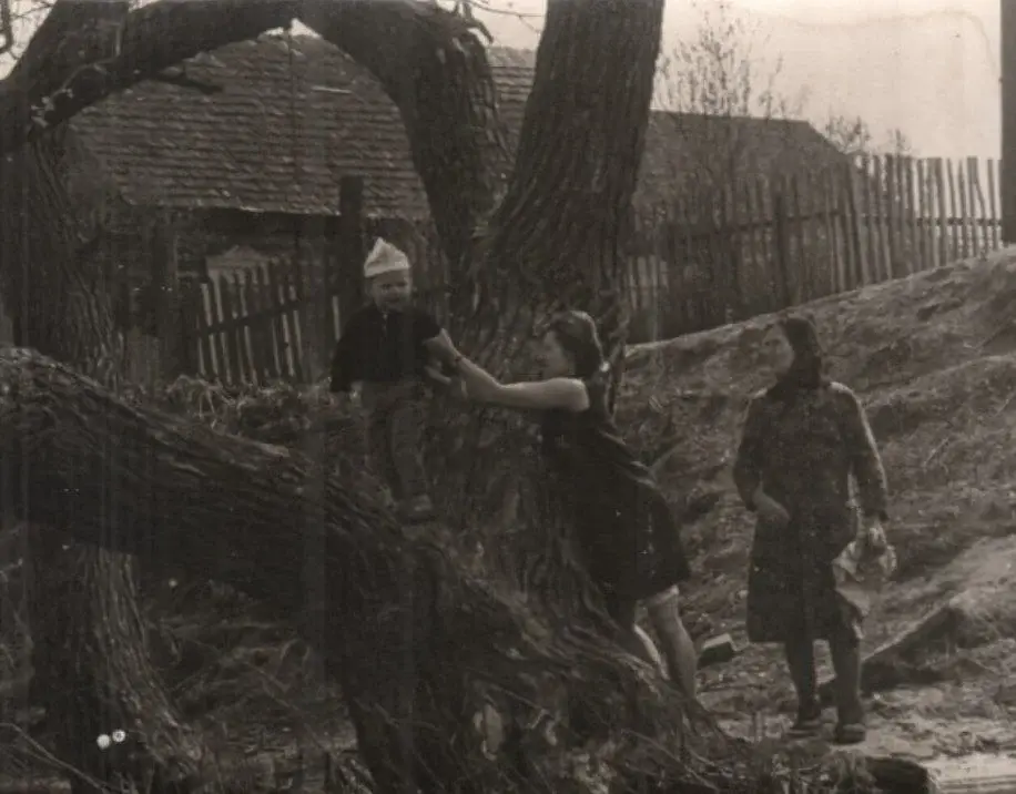 12. Андрей, мама Зина и бабушка Лукерья в Кнышах.