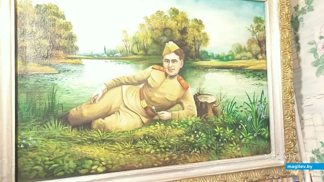 17. Картина «Мой брат Саша во время службы в армии».