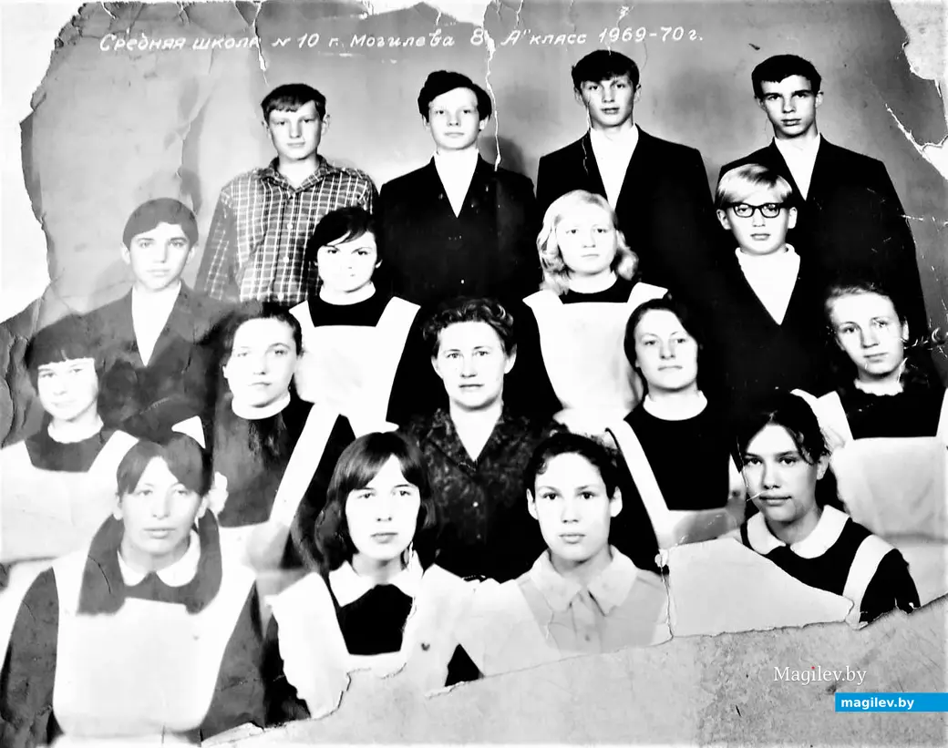 8»А» класс Бориса Моисеева. Могилев, 1970 год.