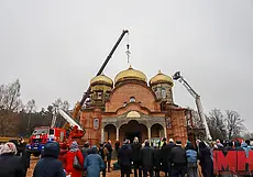 Самый большой в Беларуси купол украсил храм Благовещения Богородицы в Минске. Фотофакт