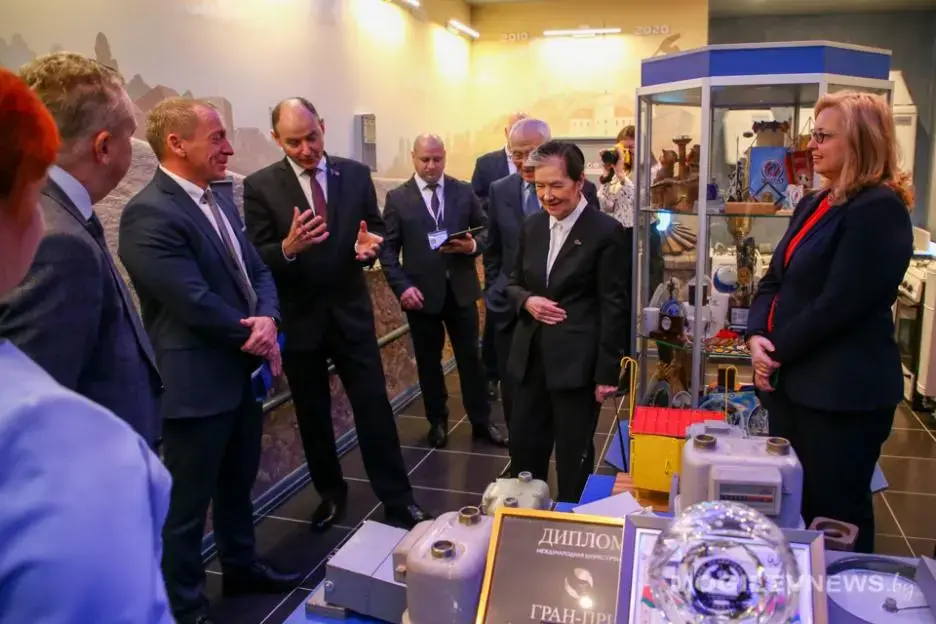 Во время посещения парламентариями РУП «Могилевоблгаз». Могилев. 10.11.2022 г. Фото: Mogilevnews.by