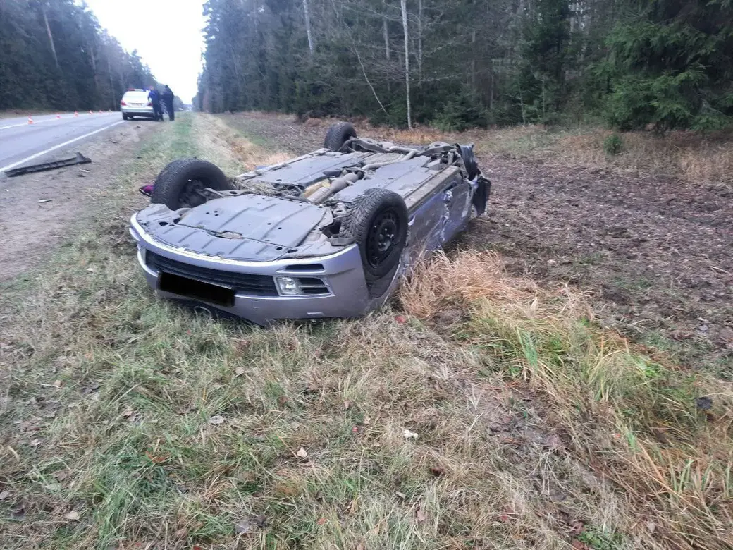 14.10.2022г В Быховском районе в ДТП пострадали двое шестимесячных детей. Фото: УВД Могилевского облисполкома