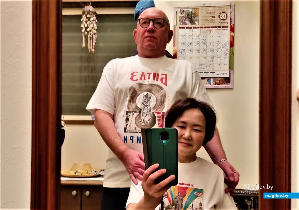 Слава и Асами после презентации книги в Хамамацу. Япония, 2022 год.