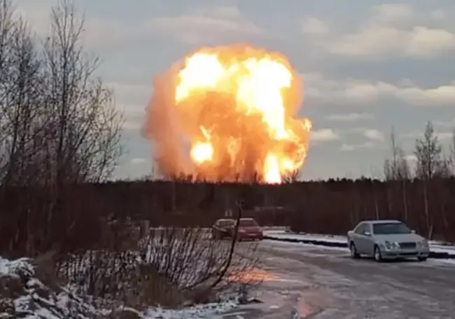 В Ленинградской области произошел взрыв на газопроводе