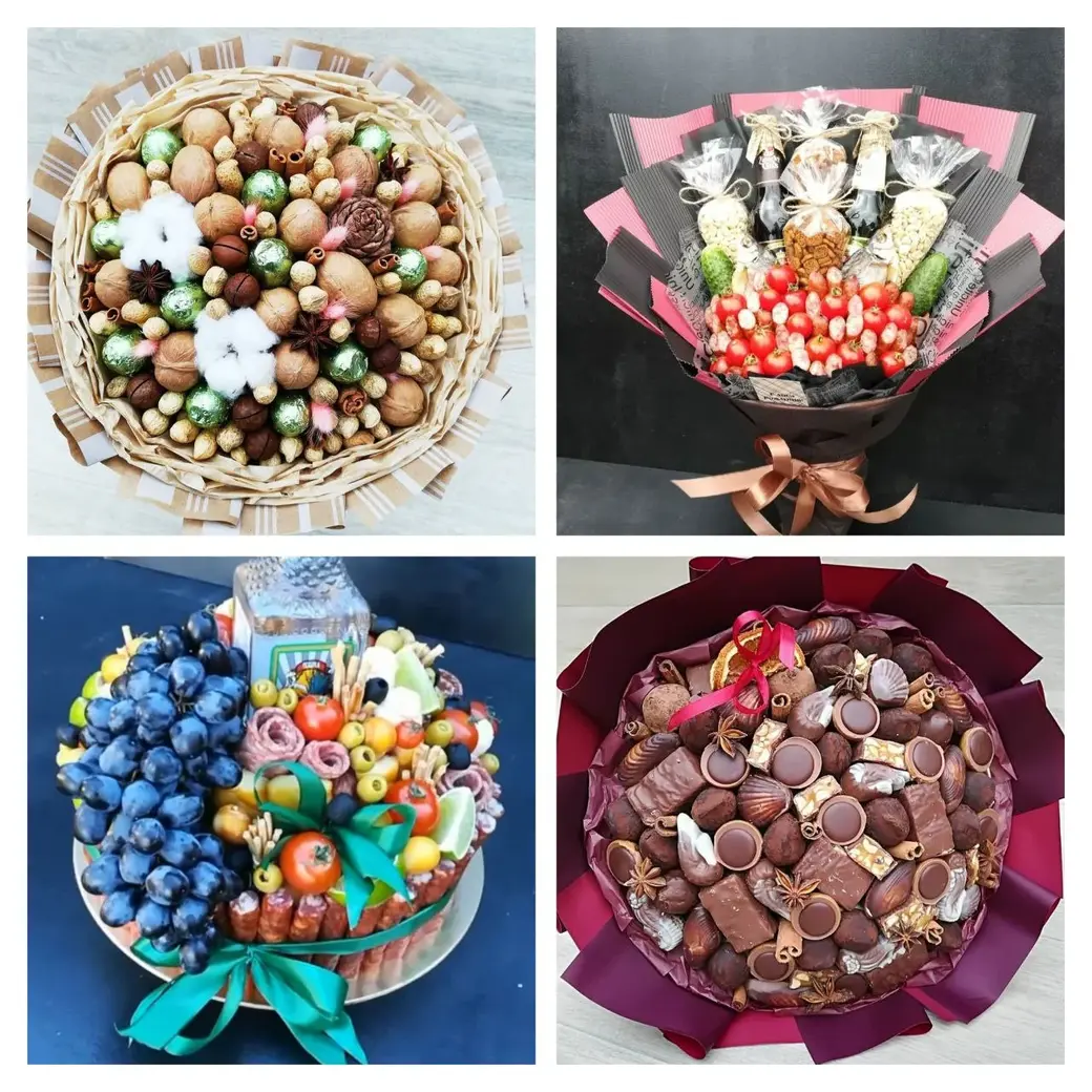 Работы Ольги в фудфлористике.