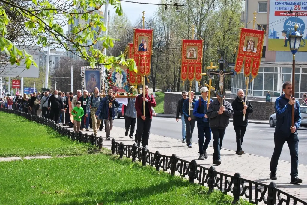 Крестный ход из Могилева в Белыничи 23-24 апреля 2023 г. Фото: mogeparhia.by
