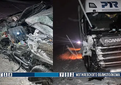 В Могилевском районе иномарка столкнулась с грузовиком: погибла 18-летняя пассажирка