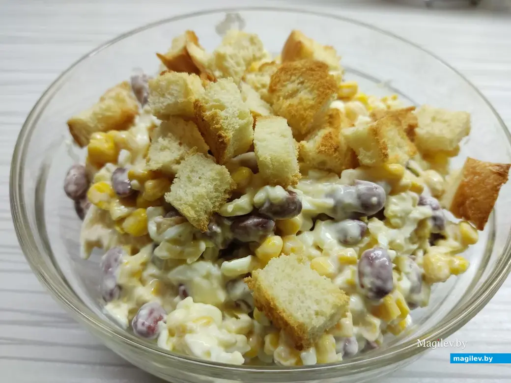 Готовим сами: салат с кукурузой и красной фасолью