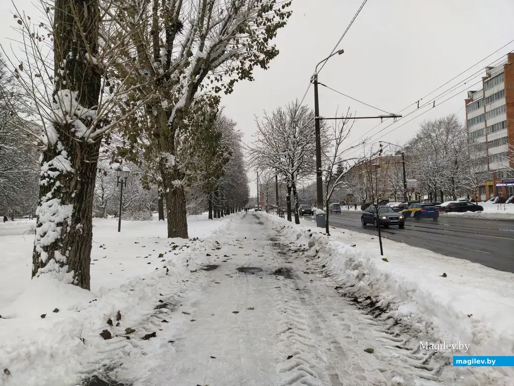 Пушкинский проспект. Могилев. 28 ноября 2022 года.