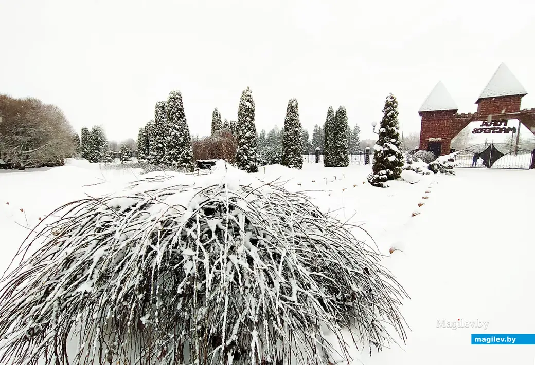 Туристско-развлекательный комплекс «Белорусская этнографическая деревня ХIХ века» в Буйничах Могилевского района. 26 ноября 2022 года.