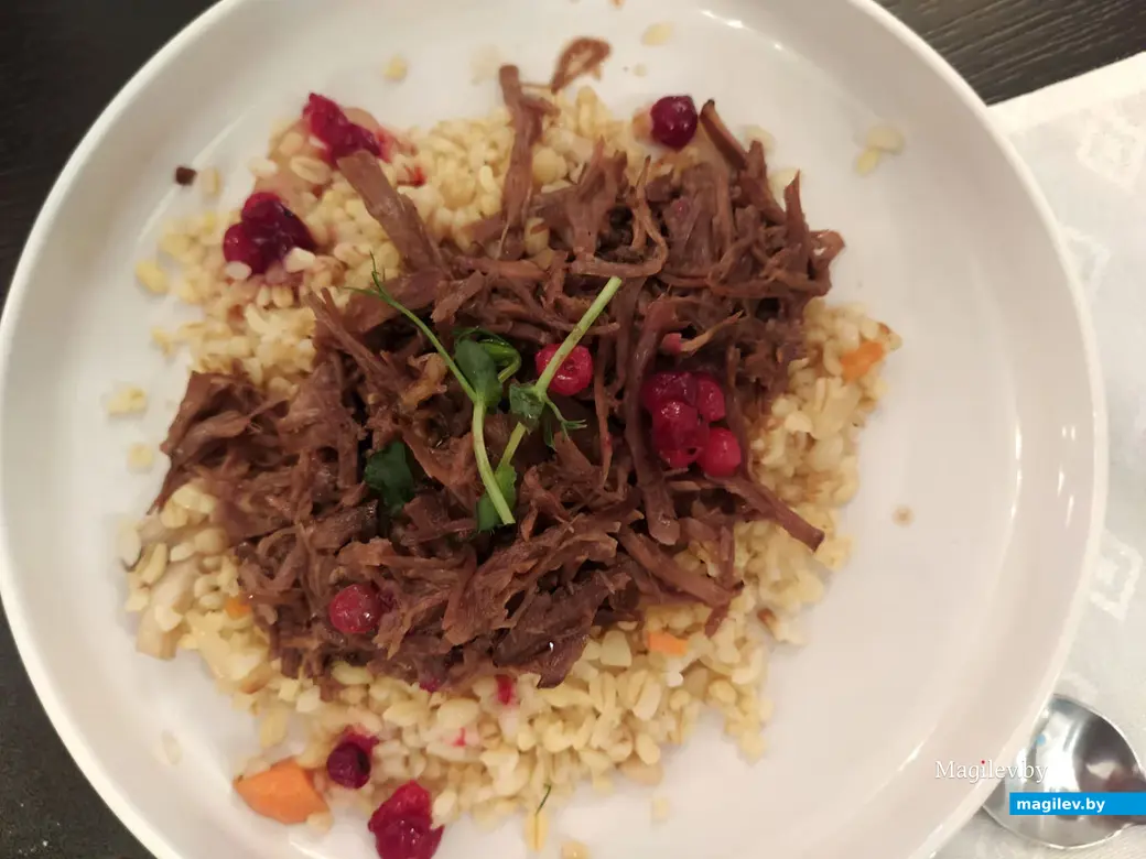 «Гастрофест» в Могилеве. Ноябрь 2022 года. Ресторанно-гостиничный комплекс Level 11. Рваная говядина.