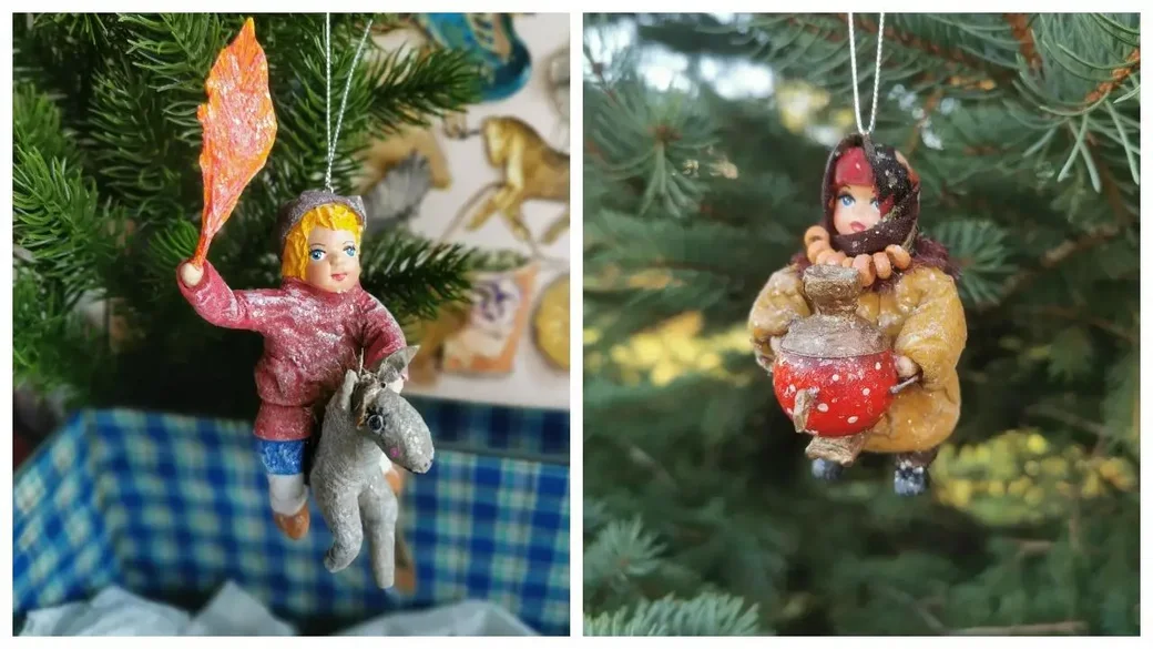 Елочные игрушки, которые создает бобруйчанка Кристина Бизун.