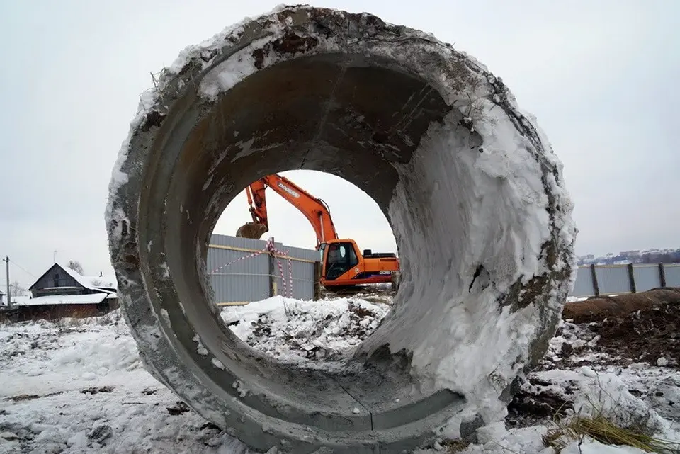 Аварийный коллектор на Фатина в Могилеве. Фото: vestnikmogileva.by