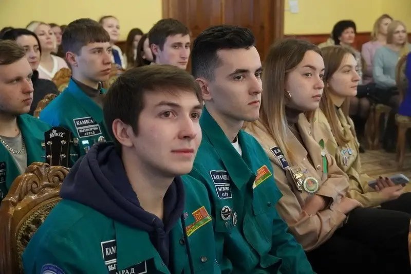 Торжественная церемония закрытия третьего трудового семестра. Могилев, 8.12.2022 г. Фото: vestnikmogileva.by