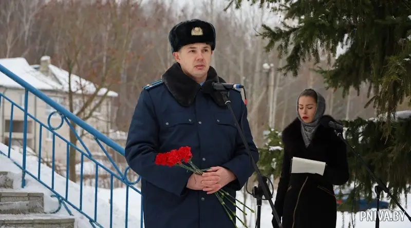 Митинг-реквием, посвященный Международному дню памяти жертв преступлений геноцида. Агр. Полыковичи, Могилевский район. 9.12.2022 г. Фото: pniva.by