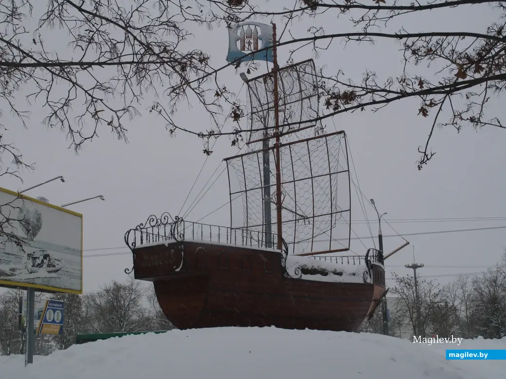 Снежное очарование Могилева. Пушкинский проспект. 11.12.2022 г