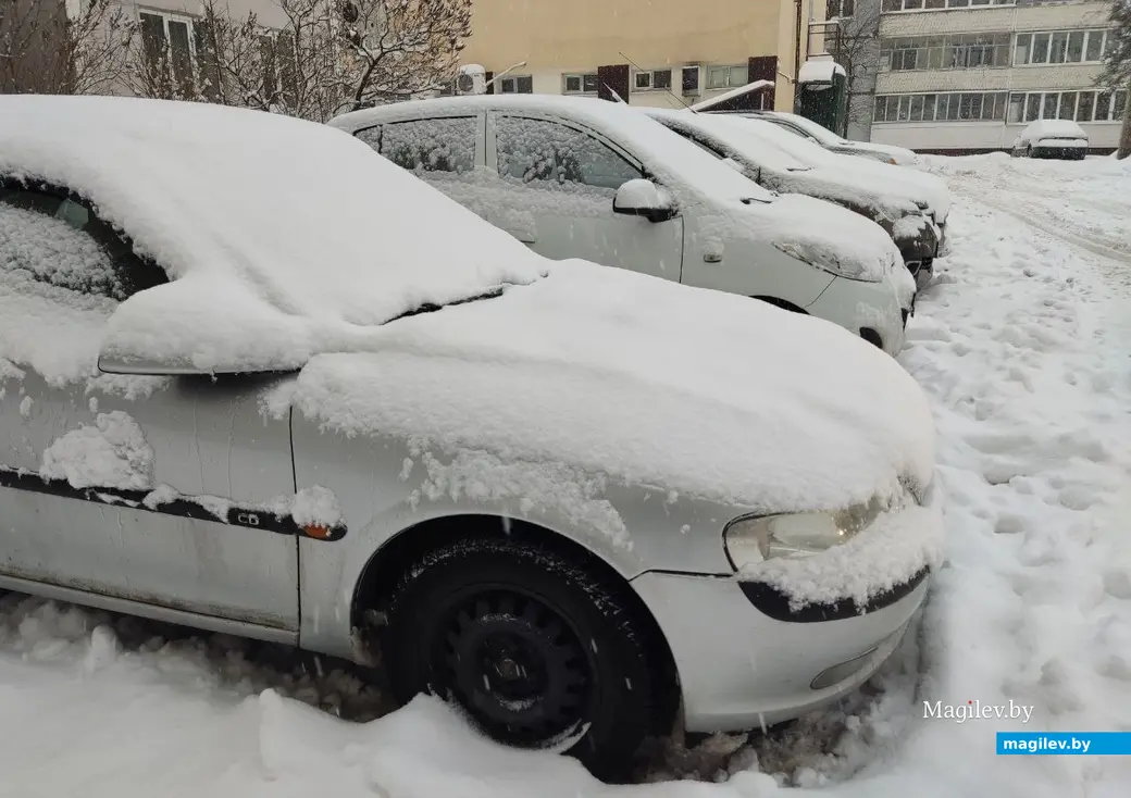 Снежное очарование Могилева. Улица Симонова. 11.12.2022 г