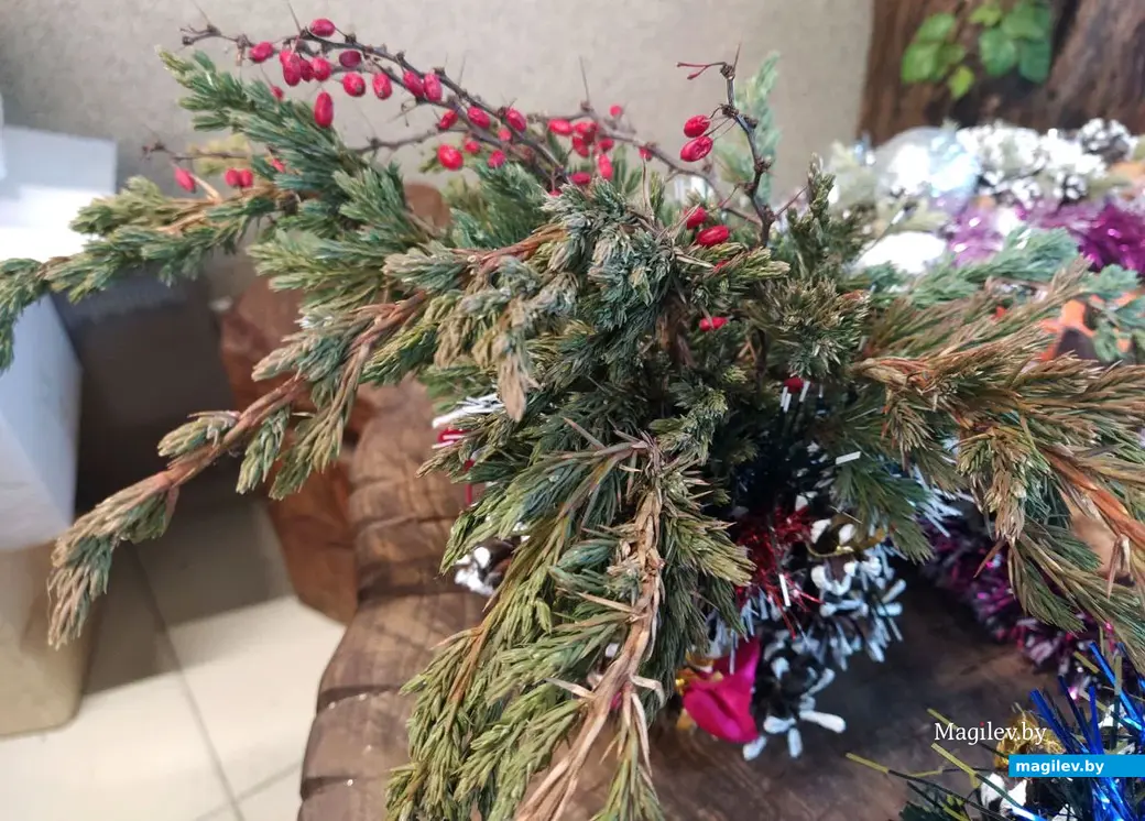 Создание сказочного городка в парке Подниколья Могилева. Украшения для домика Деда Мороза, сделанное своими руками. 13 декабря 2022 года.