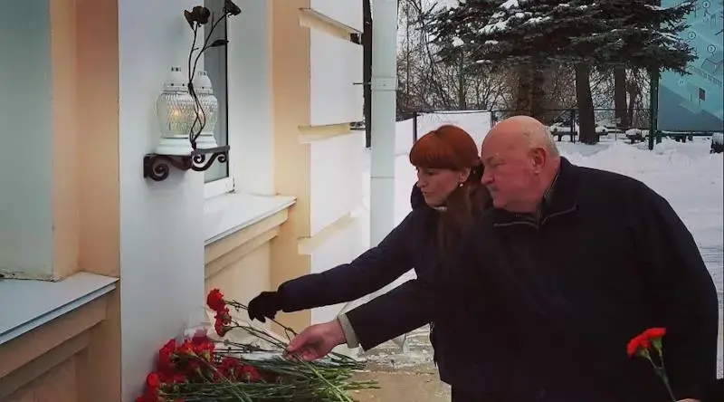 Митинг памяти Георгия Малиновского в агролесотехническом колледже. Фото: сайт pniva.by