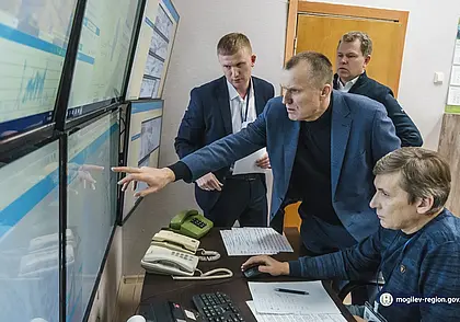 В Могилеве запустили систему мониторинга чистки улиц от снега