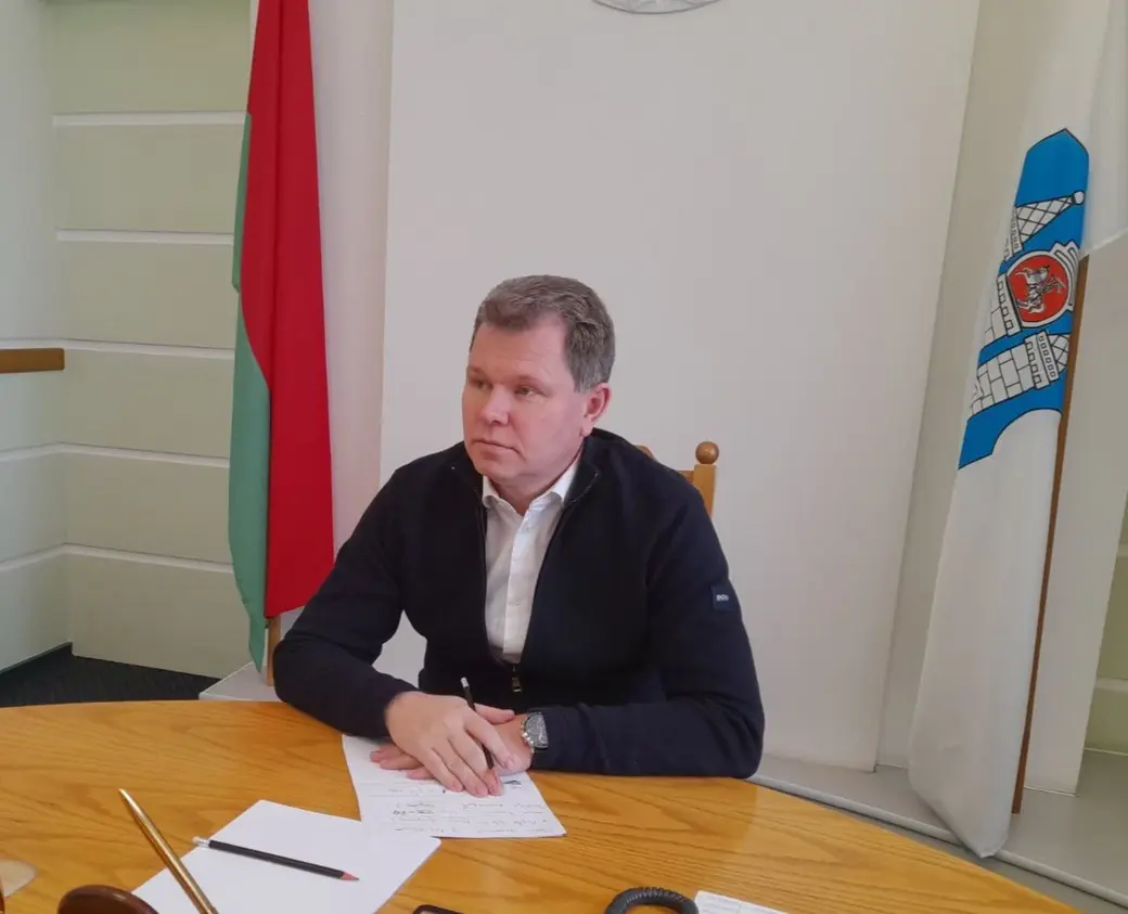 Председатель Могилевского горисполкома Александр Студнев. Фото телеграмм-канала "Могилев - мой город".