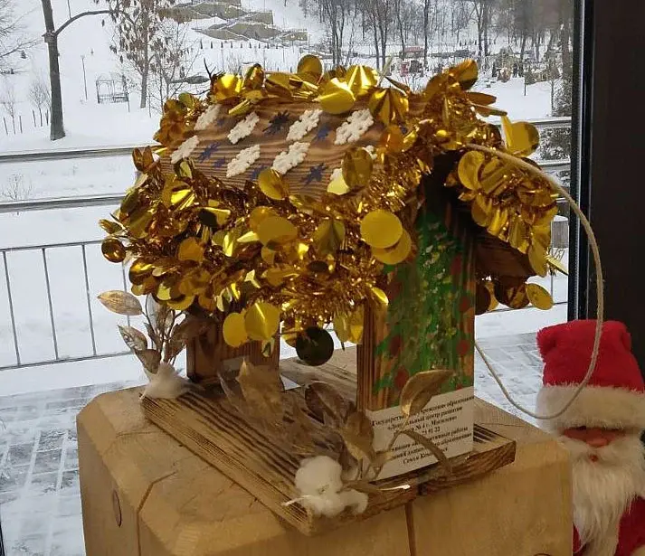 Конкурсная работа. Конкурс кормушек для птиц в парке Подниколья. Могилев декабрь 2022 года.